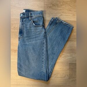 Abercrombie Ankle Straight Ultra High Rise Jeans